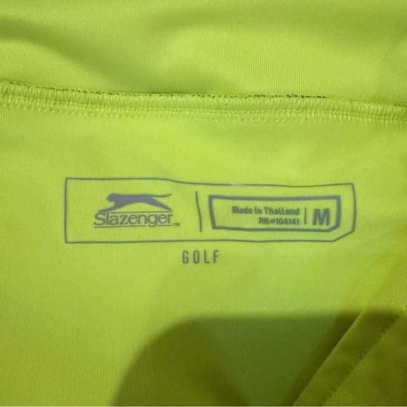 Slazenger Neon Yellow Gray Golf Set‎ Women’s Size Medium Sleeveless Polo Skort - Picture 13 of 14